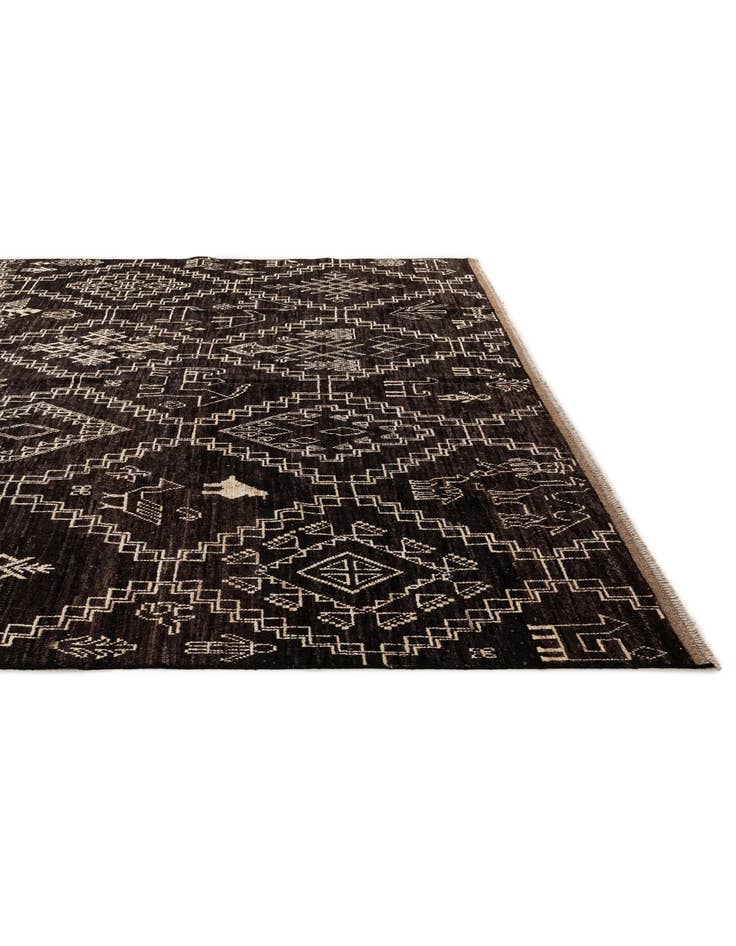 Detail image of  10' 2 x 14' 2  Hand Knotted Oushak Wool Rug