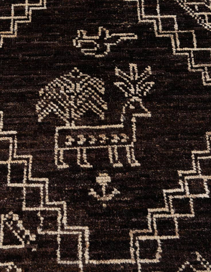 Detail image of  10' 2 x 14' 2  Hand Knotted Oushak Wool Rug
