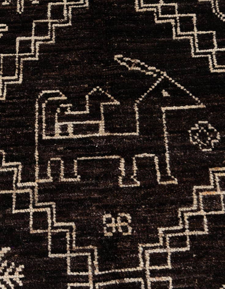Detail image of  10' 2 x 14' 2  Hand Knotted Oushak Wool Rug