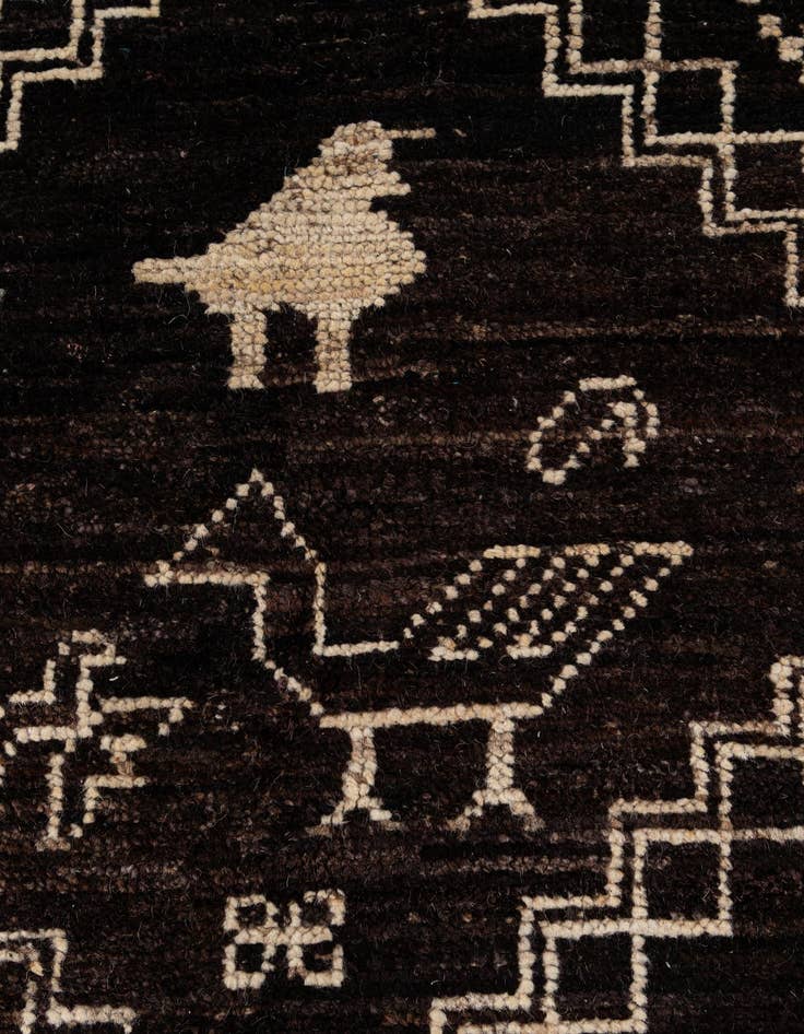 Detail image of  10' 2 x 14' 2  Hand Knotted Oushak Wool Rug