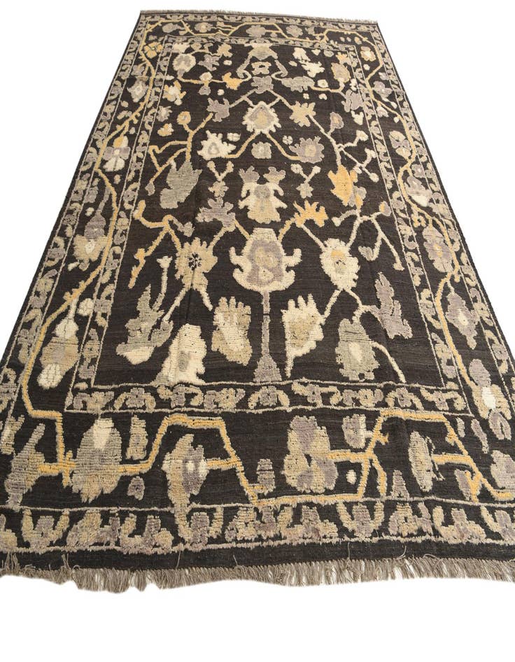 Detail image of  9' 2 x 12' 3  Hand Knotted Oushak Wool Rug