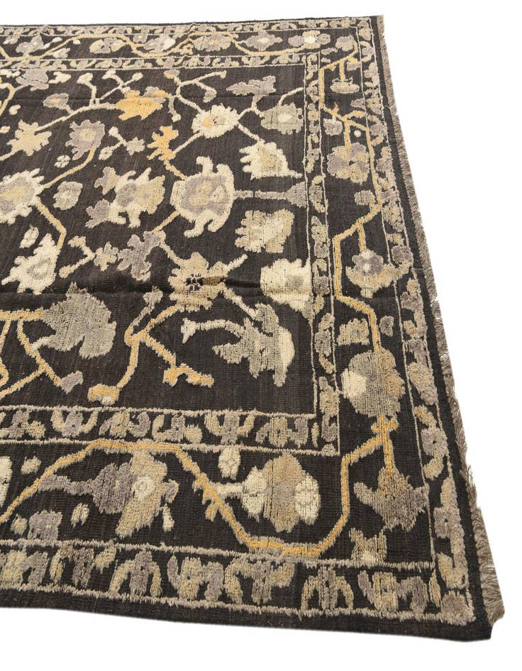 Detail image of  9' 2 x 12' 3  Hand Knotted Oushak Wool Rug