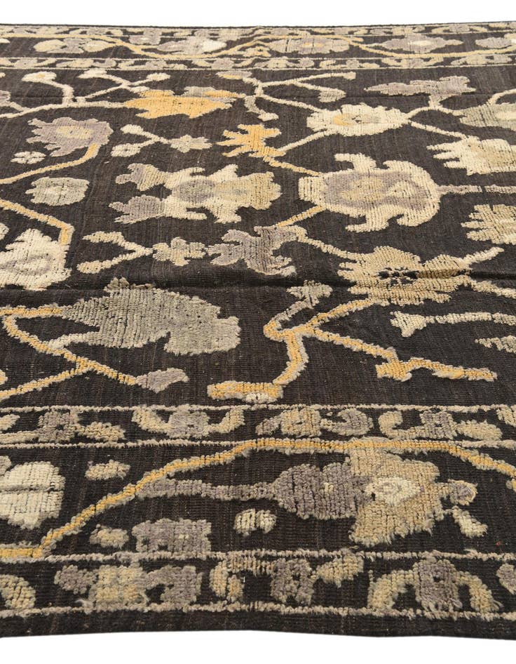 Detail image of  9' 2 x 12' 3  Hand Knotted Oushak Wool Rug