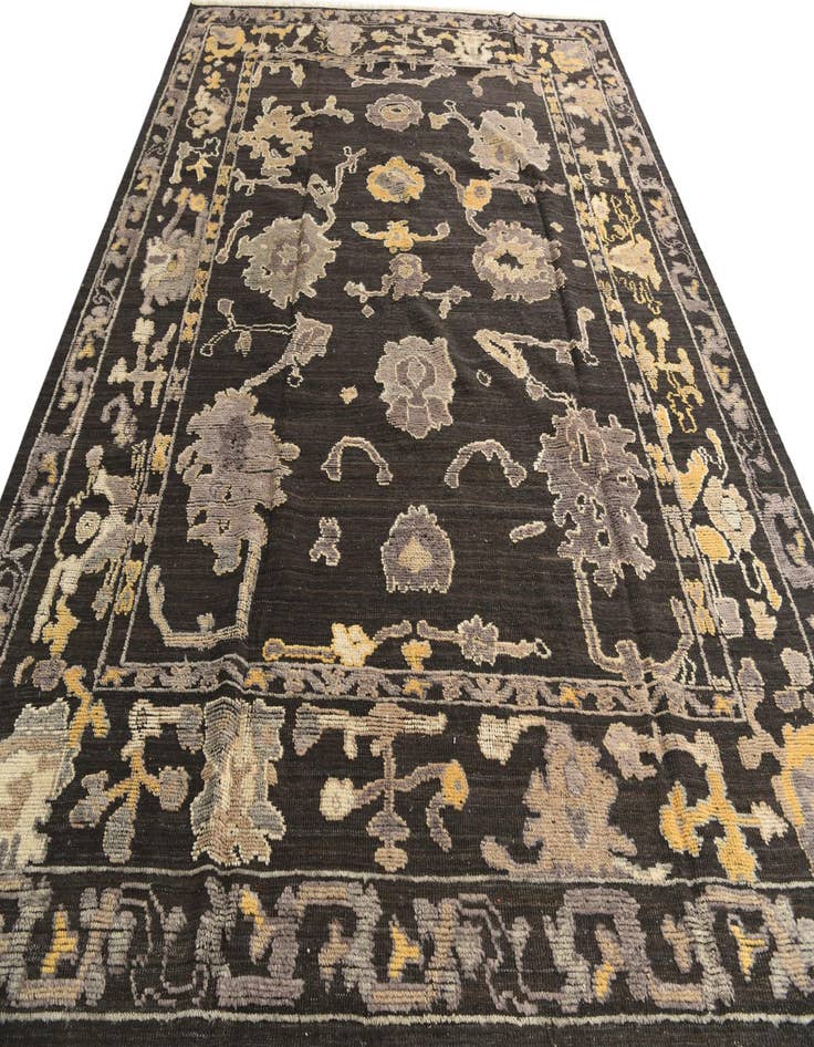 Detail image of  9' 1 x 12' 1  Hand Knotted Oushak Wool Rug