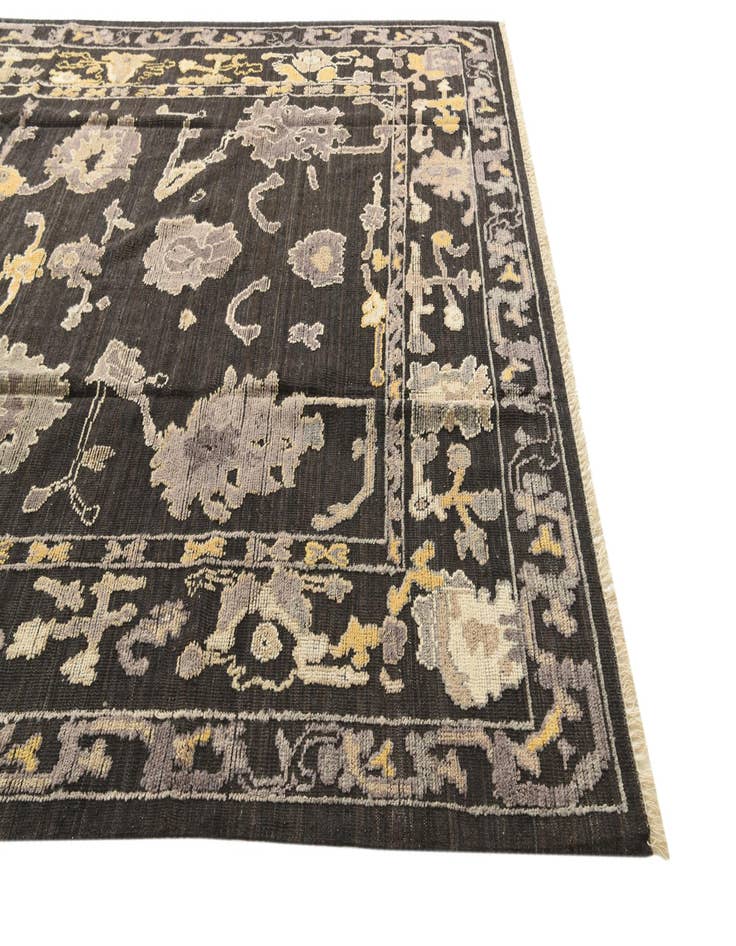 Detail image of  9' 1 x 12' 1  Hand Knotted Oushak Wool Rug