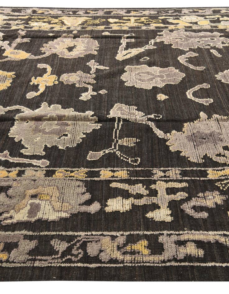 Detail image of  9' 1 x 12' 1  Hand Knotted Oushak Wool Rug