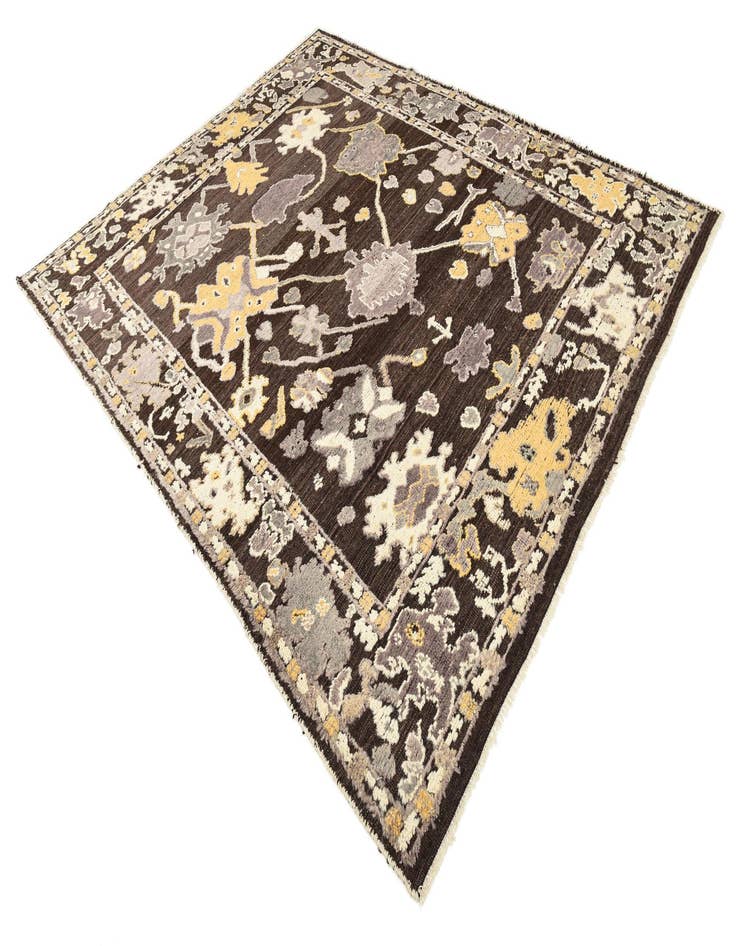 Detail image of  8' 5 x 10' 3  Hand Knotted Oushak Wool Rug