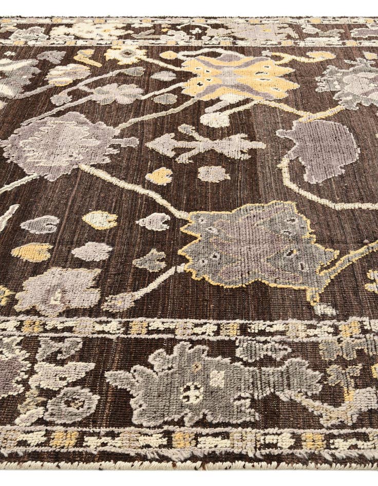 Detail image of  8' 5 x 10' 3  Hand Knotted Oushak Wool Rug