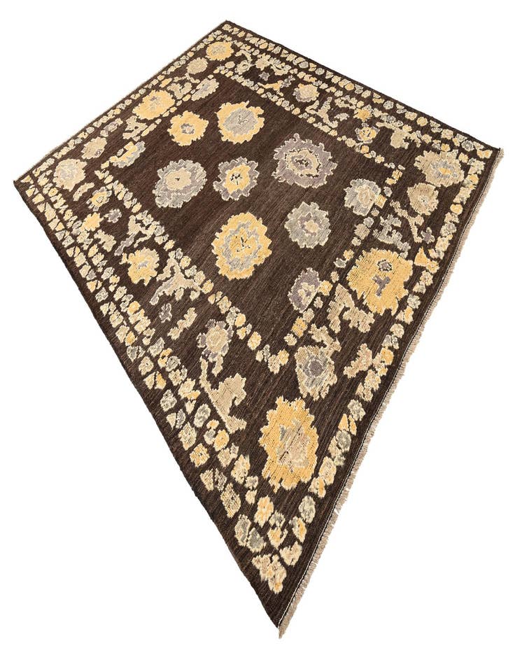 Detail image of  8' 4 x 10' 4  Hand Knotted Oushak Wool Rug