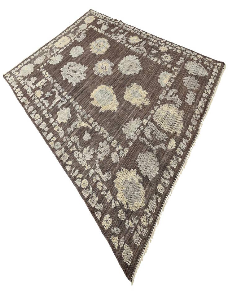 Detail image of  8' 8 x 12' 1  Hand Knotted Oushak Wool Rug