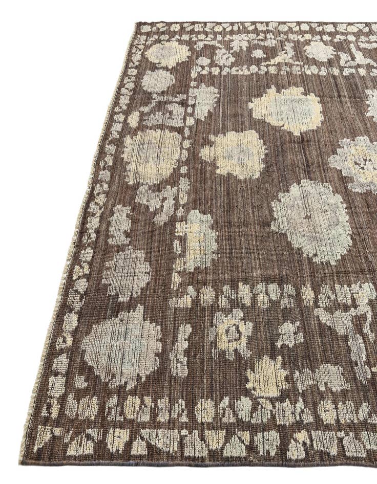 Detail image of  8' 8 x 12' 1  Hand Knotted Oushak Wool Rug