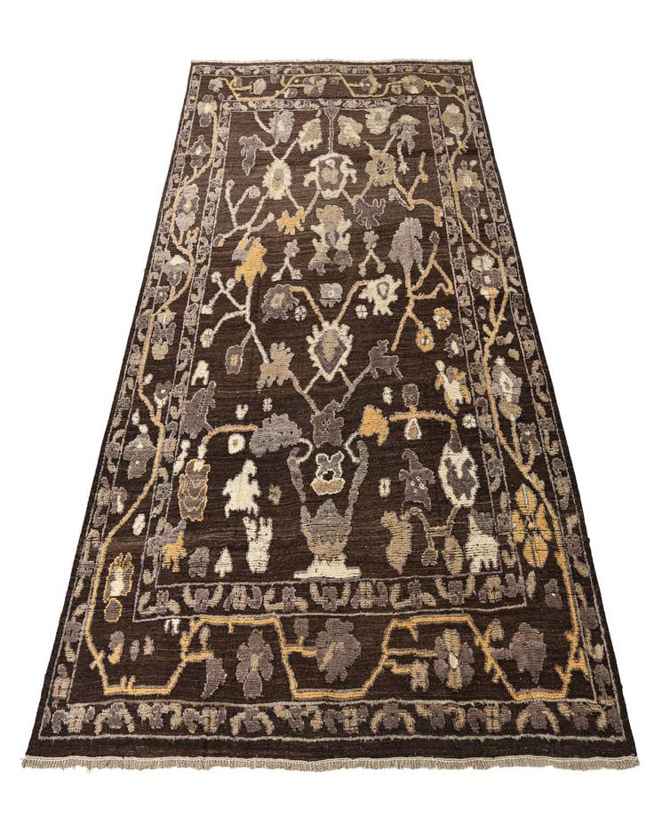 Detail image of  9' 2 x 12' 8  Hand Knotted Oushak Wool Rug