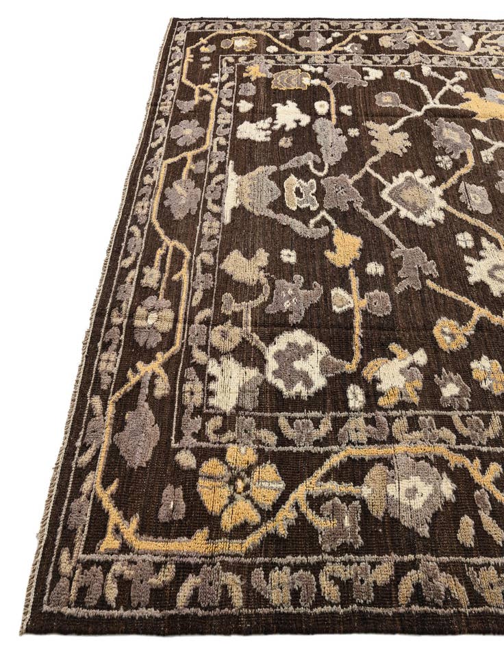 Detail image of  9' 2 x 12' 8  Hand Knotted Oushak Wool Rug