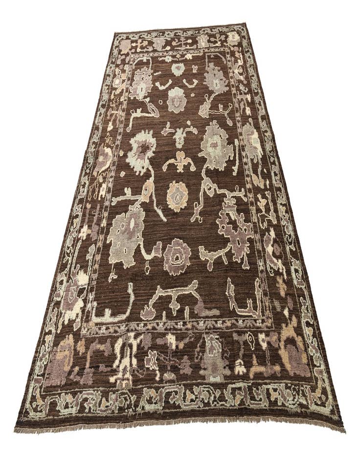 Detail image of  10' 4 x 14' 10  Hand Knotted Oushak Wool Rug