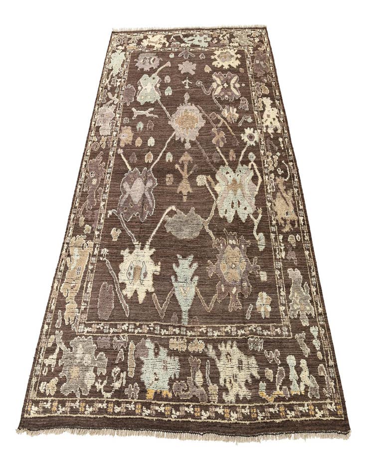 Detail image of  9' 4 x 12' 3  Hand Knotted Oushak Wool Rug