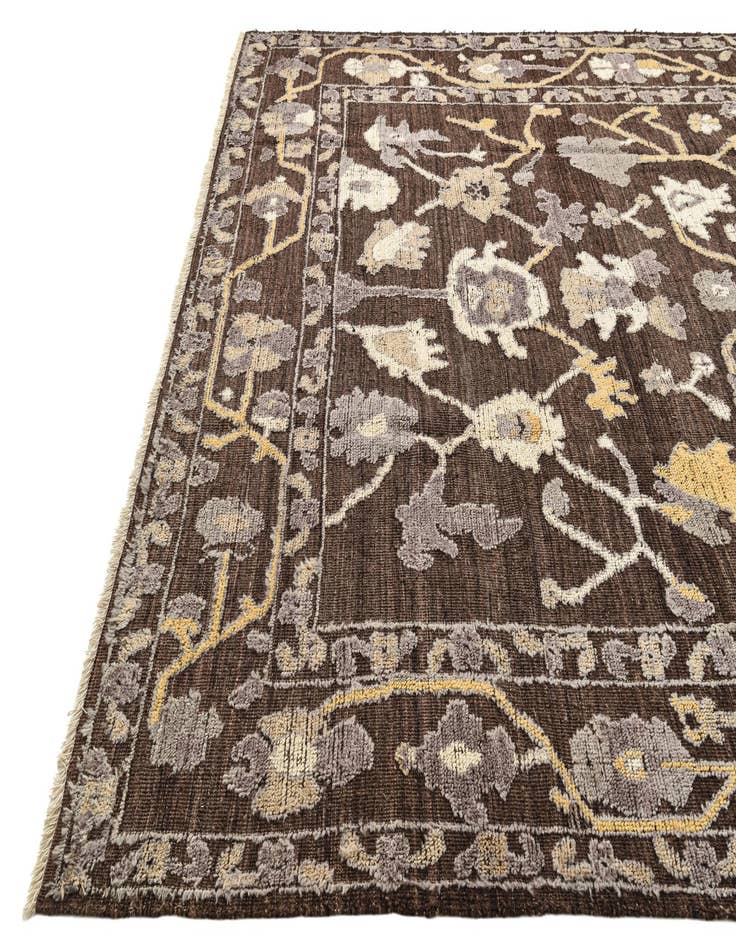 Detail image of  9' 3 x 12' 1  Hand Knotted Oushak Wool Rug