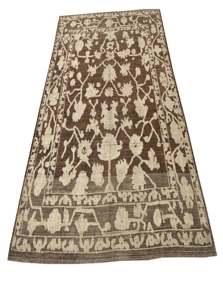 Detail image of  9' 2 x 12' 1  Hand Knotted Oushak Wool Rug