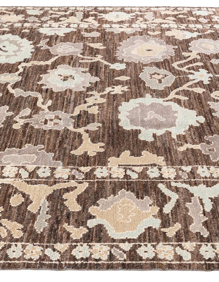 Detail image of  9' x 11' 10  Hand Knotted Oushak Wool Rug