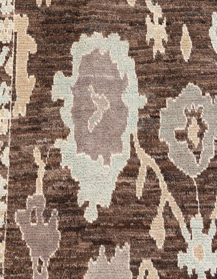 Detail image of  9' x 11' 10  Hand Knotted Oushak Wool Rug