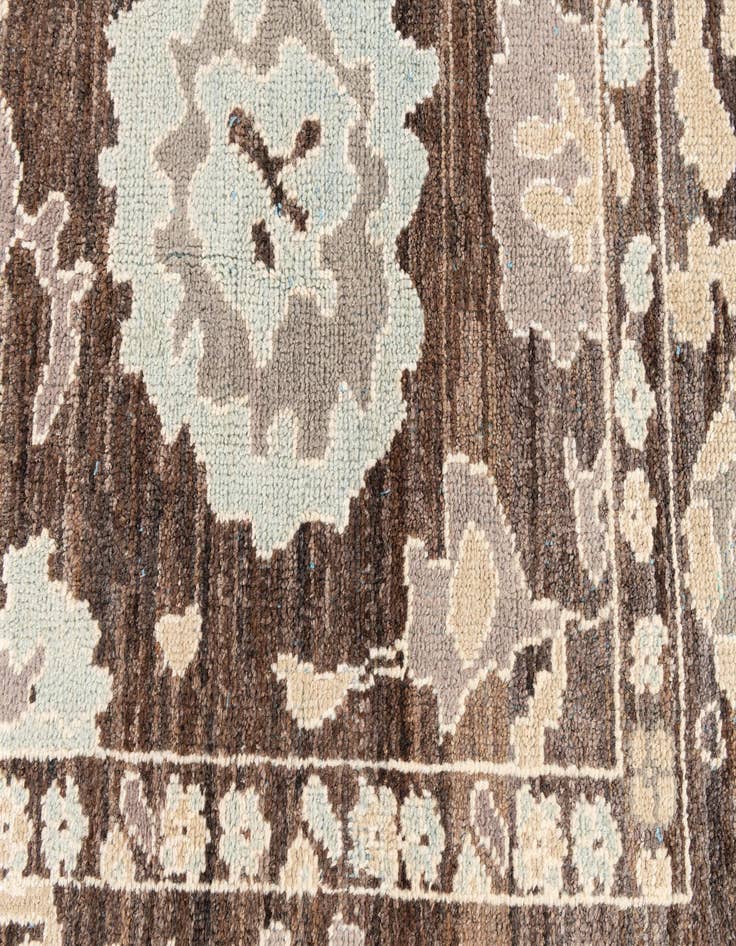 Detail image of  9' x 11' 10  Hand Knotted Oushak Wool Rug