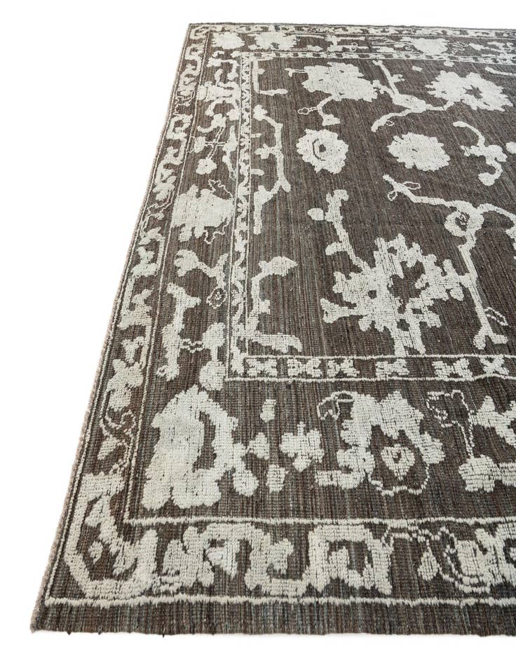 Detail image of  10' 2 x 13' 8  Hand Knotted Oushak Wool Rug