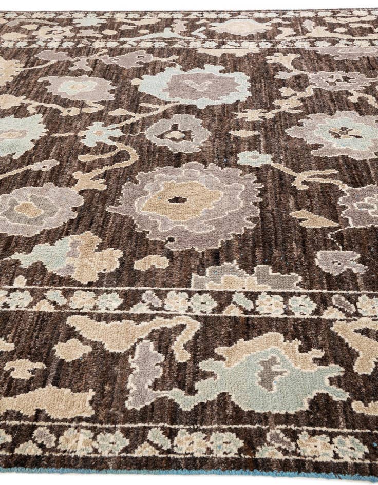 Detail image of  9' x 11' 10  Hand Knotted Oushak Wool Rug