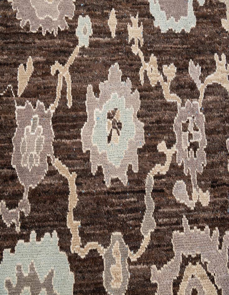 Detail image of  9' x 11' 10  Hand Knotted Oushak Wool Rug