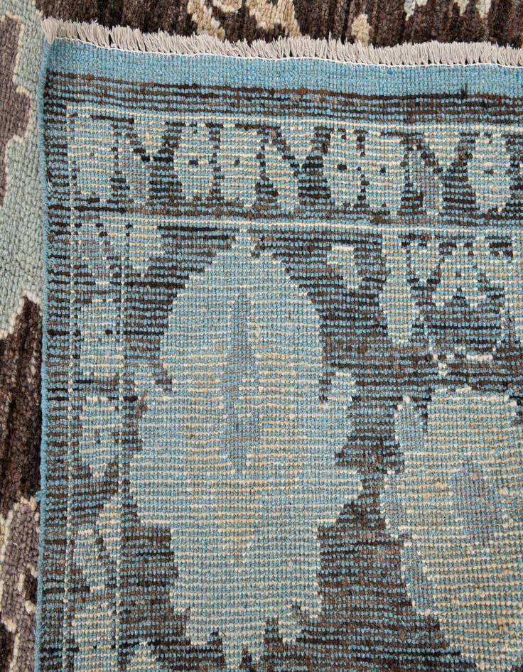 Detail image of  9' x 11' 10  Hand Knotted Oushak Wool Rug