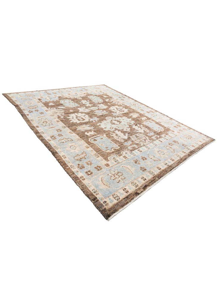 Detail image of  8' 4 x 10' 2  Hand Knotted Oushak Wool Rug