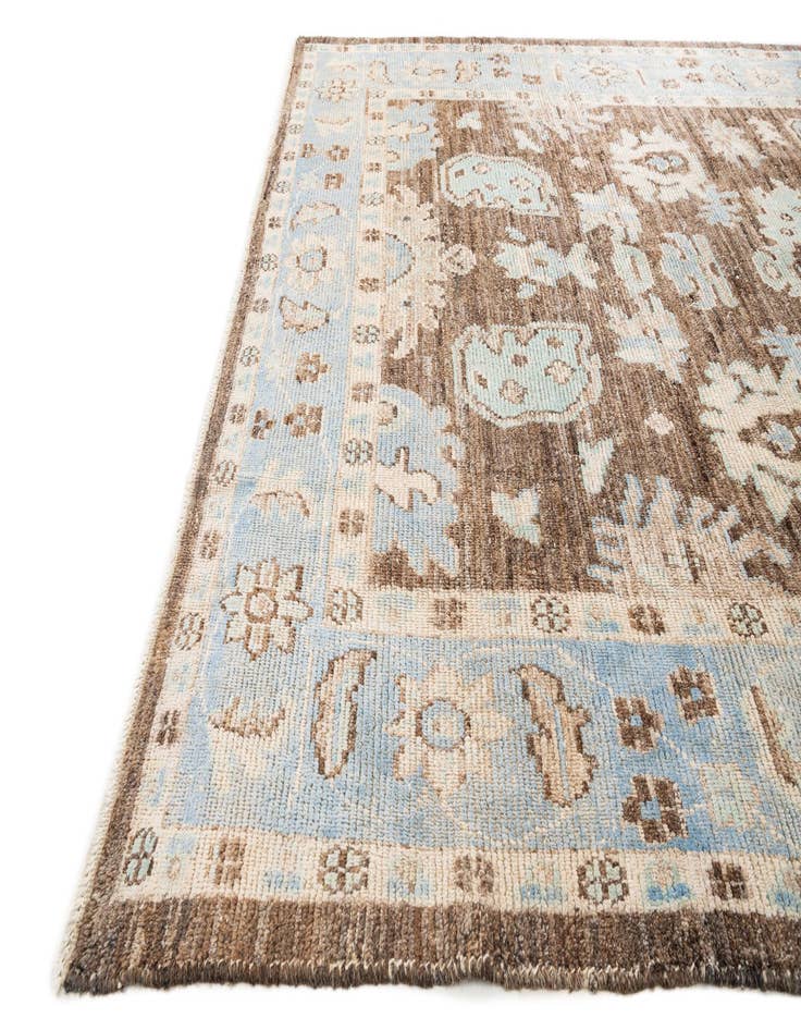 Detail image of  8' 4 x 10' 2  Hand Knotted Oushak Wool Rug