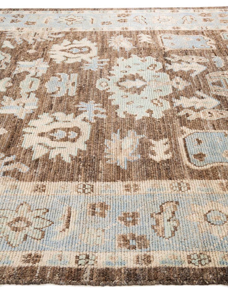 Detail image of  8' 4 x 10' 2  Hand Knotted Oushak Wool Rug