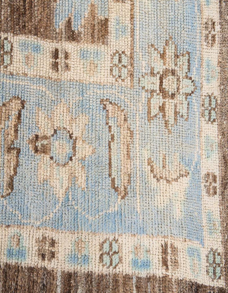 Detail image of  8' 4 x 10' 2  Hand Knotted Oushak Wool Rug