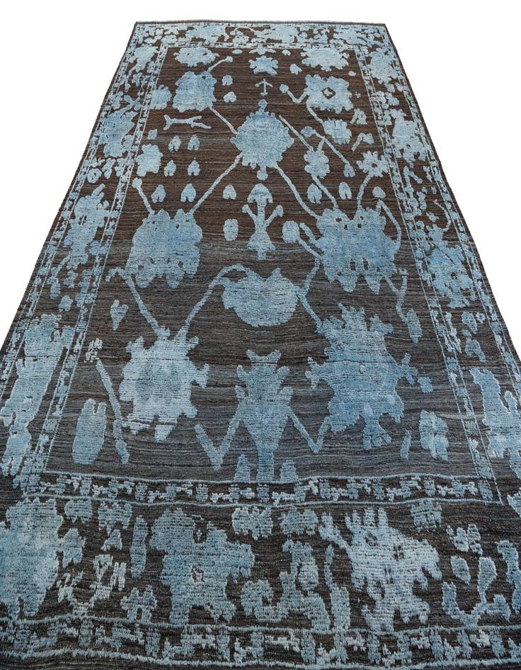 Detail image of  9' 3 x 11' 4  Hand Knotted Oushak Wool Rug
