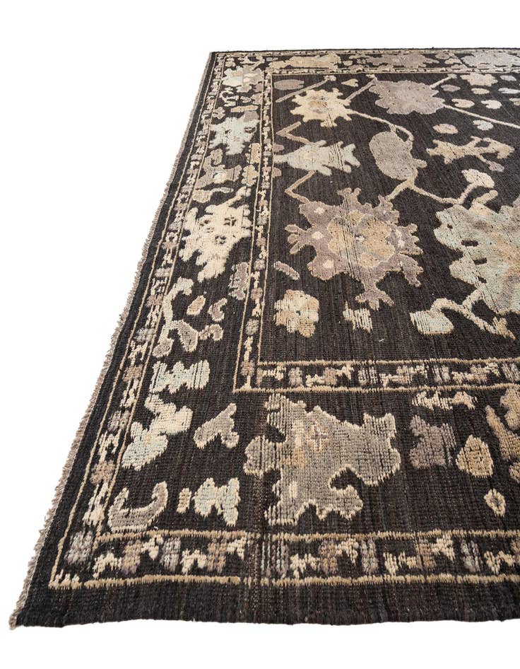 Detail image of  10' 7 x 14' 2  Hand Knotted Oushak Wool Rug