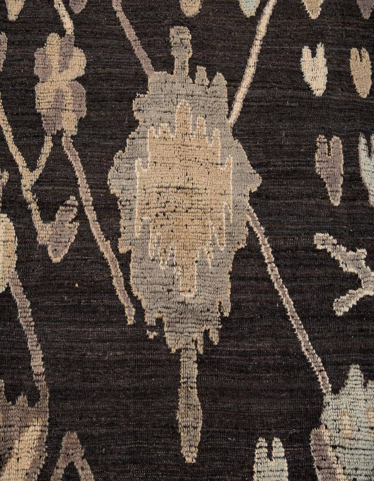 Detail image of  10' 7 x 14' 2  Hand Knotted Oushak Wool Rug