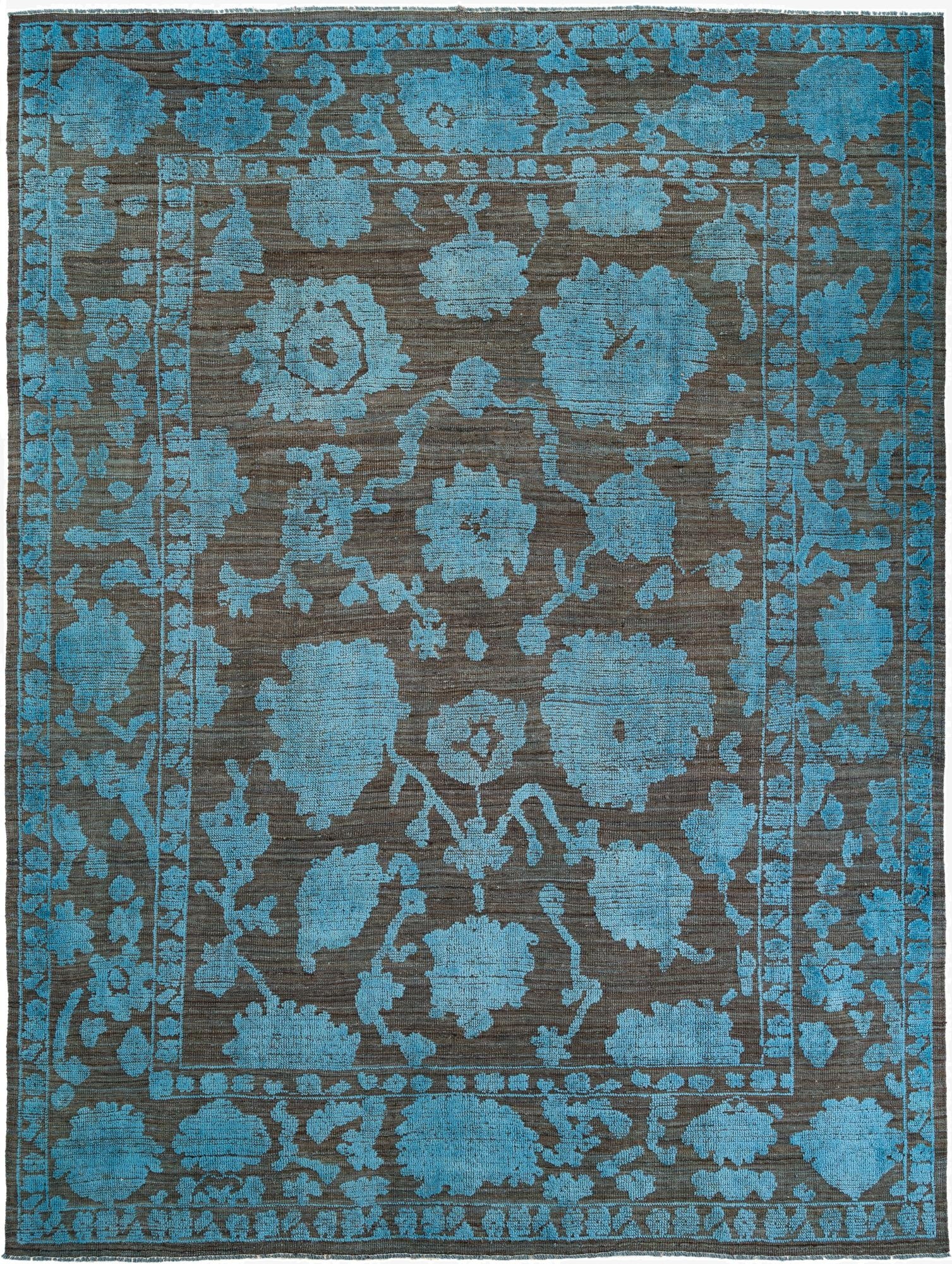  9' 3 x 12' 5  Hand Knotted Oushak Wool Rug