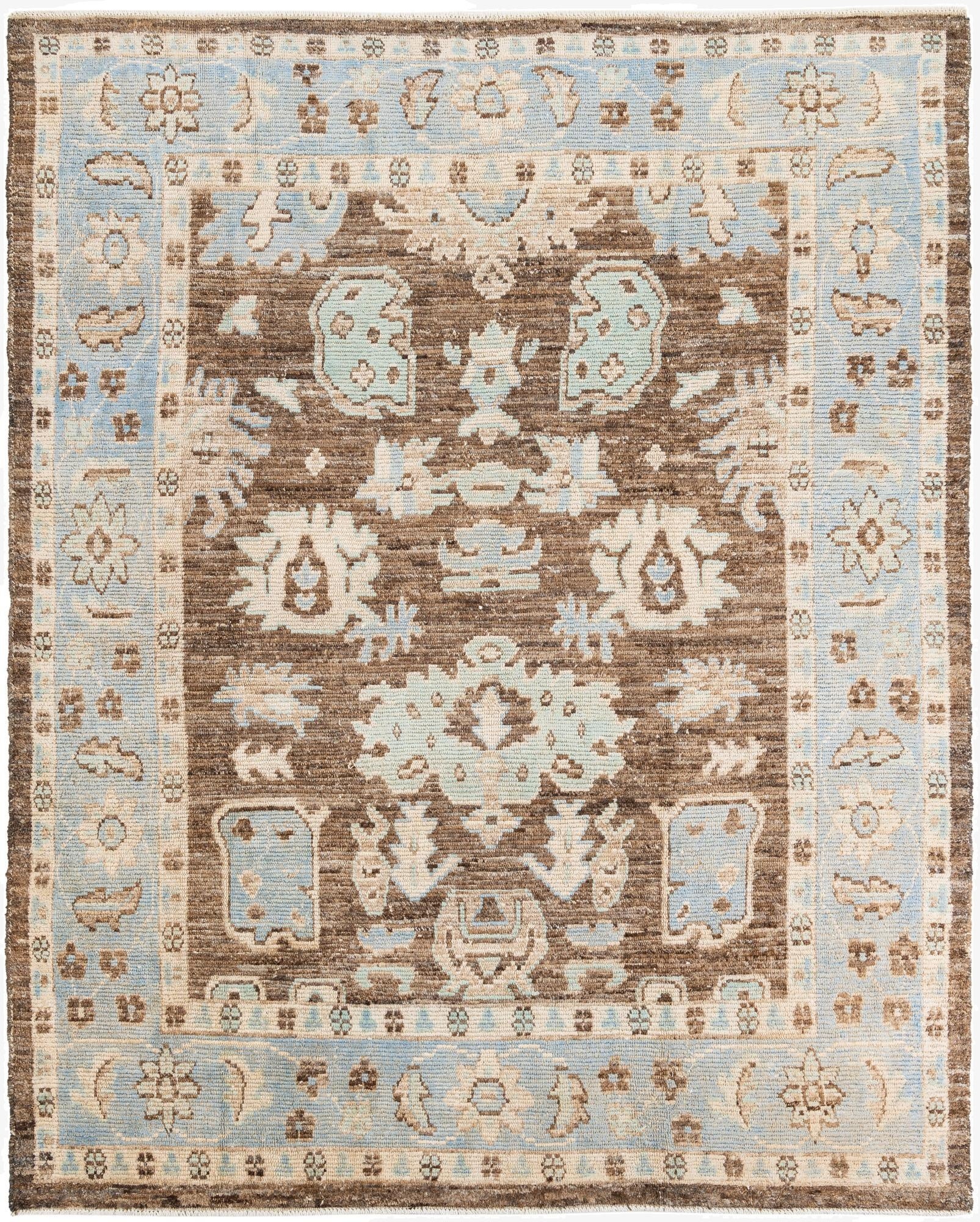  8' 4 x 10' 2  Hand Knotted Oushak Wool Rug