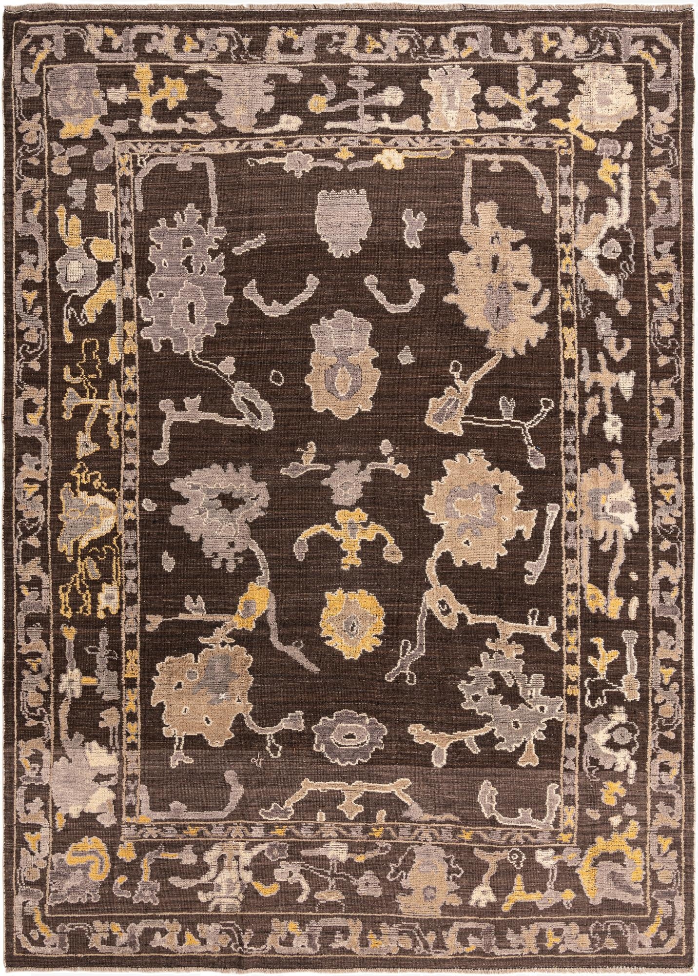  10' 2 x 14' 3  Hand Knotted Oushak Wool Rug