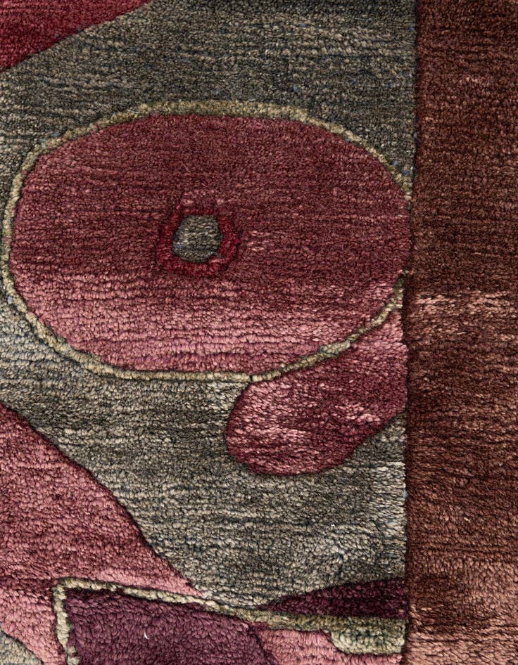 Detail image of  6' 11 x 8' 5  Hand Knotted Tibet Wool Rug