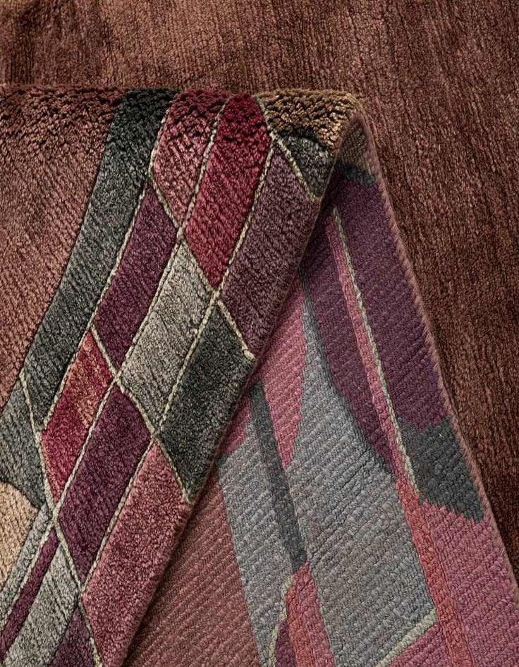 Detail image of  6' 11 x 8' 5  Hand Knotted Tibet Wool Rug