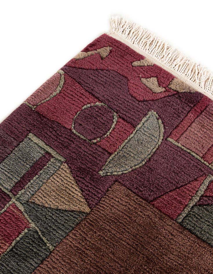 Detail image of  6' 11 x 8' 5  Hand Knotted Tibet Wool Rug