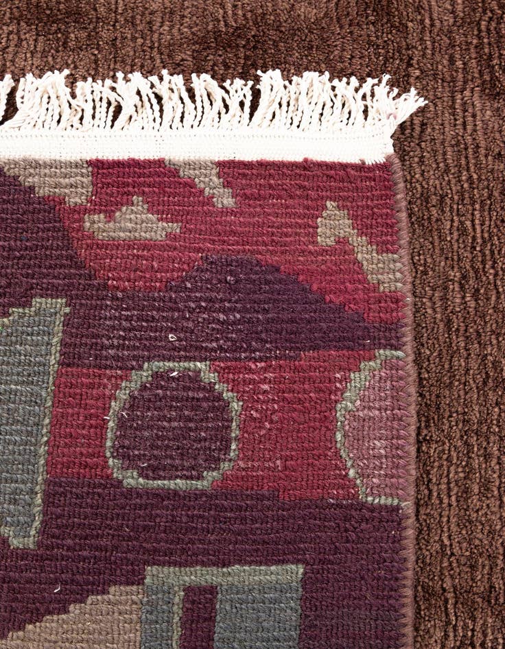 Detail image of  6' 11 x 8' 5  Hand Knotted Tibet Wool Rug