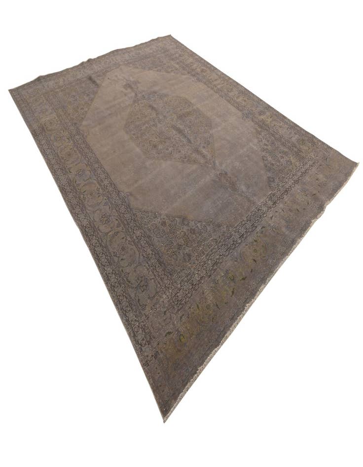 Detail image of  9' 9 x 12' 8  Hand Knotted Ultra Vintage Persian Wool Rug