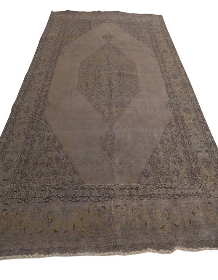 Detail image of  9' 9 x 12' 8  Hand Knotted Ultra Vintage Persian Wool Rug