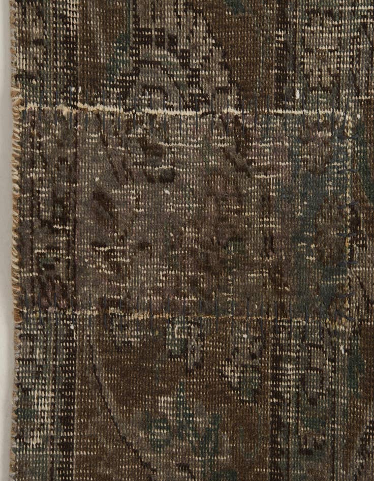 Detail image of  9' 7 x 12' 1  Hand Knotted Ultra Vintage Persian Wool Rug