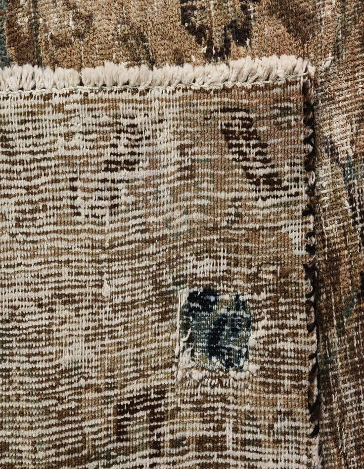 Detail image of  9' 6 x 11' 6  Hand Knotted Ultra Vintage Persian Wool Rug