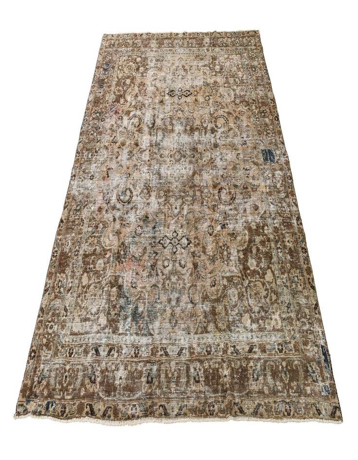 Detail image of  9' 6 x 11' 6  Hand Knotted Ultra Vintage Persian Wool Rug