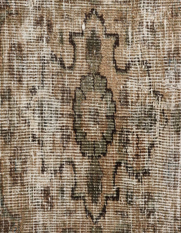 Detail image of  9' 6 x 11' 6  Hand Knotted Ultra Vintage Persian Wool Rug