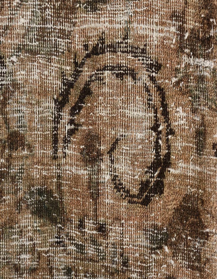 Detail image of  9' 6 x 11' 6  Hand Knotted Ultra Vintage Persian Wool Rug