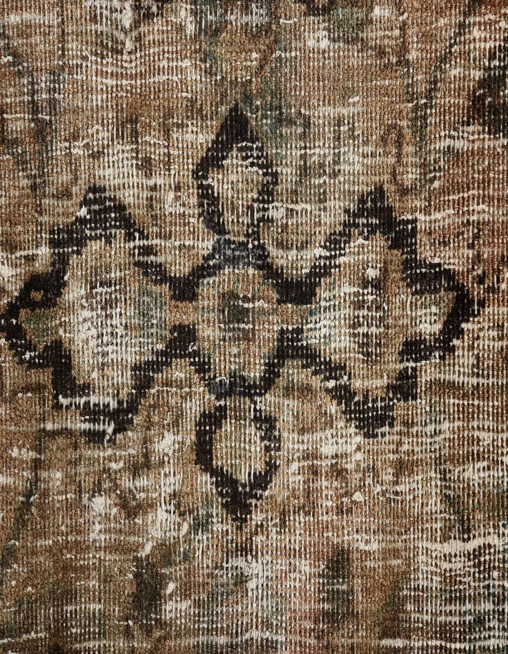 Detail image of  9' 6 x 11' 6  Hand Knotted Ultra Vintage Persian Wool Rug